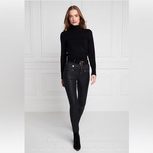 Holland Cooper Women's Jodhpur Jeans Leather Style Size 2, Fits Like XXS or US 0